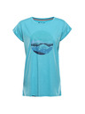 ALPINE PRO Ženska majica iz nerajajočega materiala ALPINE PRO OMBA 2 curacao varianta pb