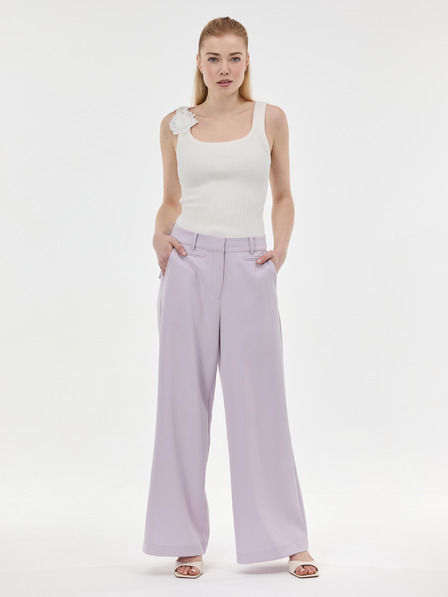 Orsay Svetlo vijolične široke ženske hlače ORSAY
