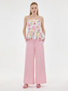 Orsay Svetlo roza široke ženske hlače ORSAY