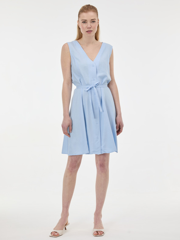 Orsay Svetlo modra ženska obleka brez rokavov ORSAY