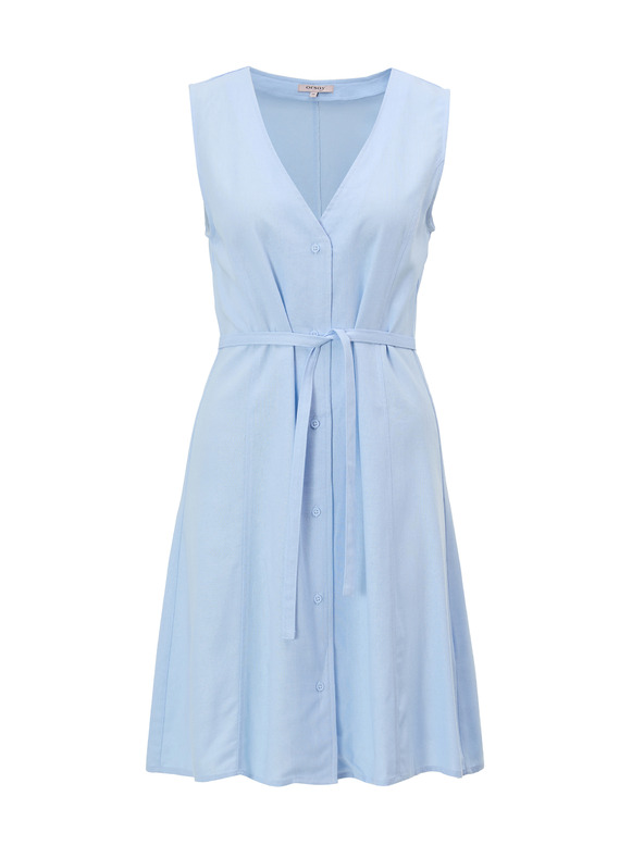 Orsay Svetlo modra ženska obleka brez rokavov ORSAY