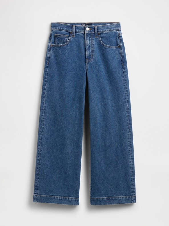 GAP Raztegnjene dolge majice High Rise Wide-Leg Crop GAP