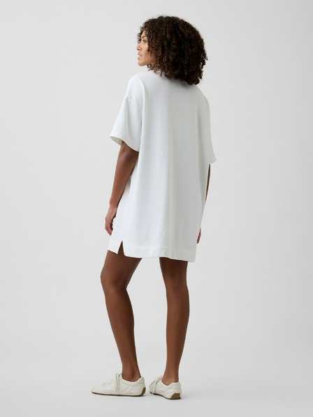 GAP Oversize pulover obleka z bombaža z logotipom VintageSoft GAP