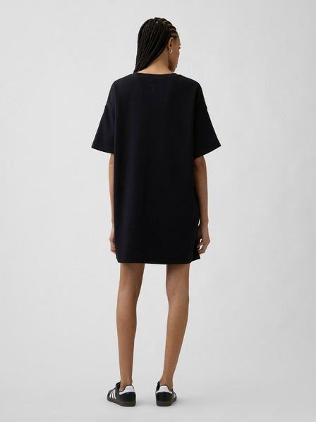 GAP Oversize pulover obleka z bombaža z logotipom VintageSoft GAP