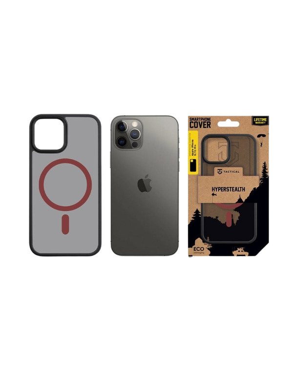 Tactical Tactical MagForce Hyperstealth 2.0 Ohišče za Apple iPhone 12/12 Pro Black/Red