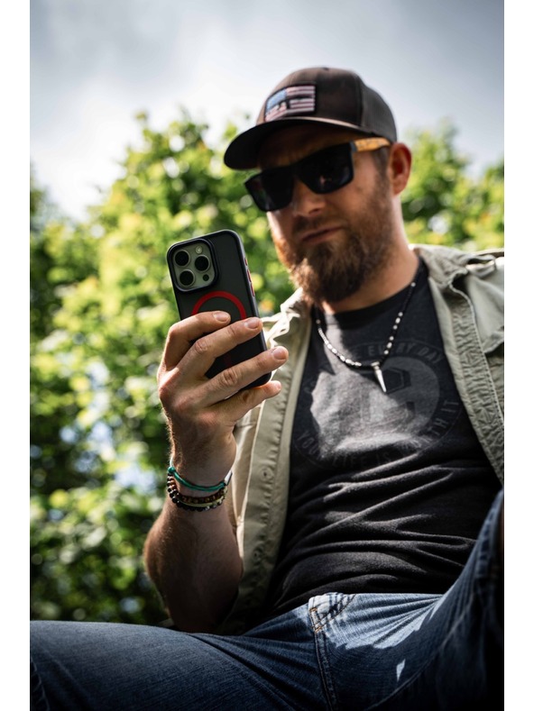 Tactical Tactical MagForce Hyperstealth 2.0 Ohišče za Apple iPhone 12/12 Pro Black/Red