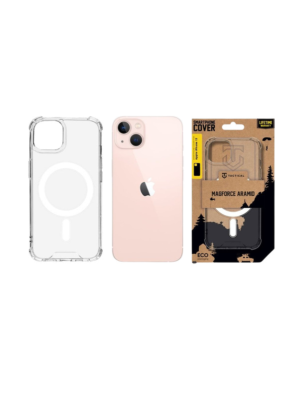 Tactical Tactical MagForce Plyo Ohišče za Apple iPhone 13 Transparent