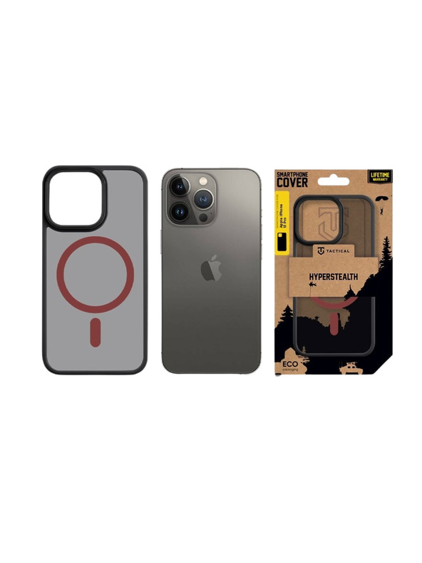Tactical Tactical MagForce Hyperstealth 2.0 Ohišče za Apple iPhone 13 Pro Black/Red