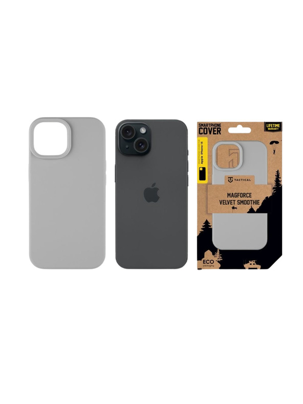 Tactical Tactical MagForce Velvet Smoothie Ohišče za Apple iPhone 15 Foggy