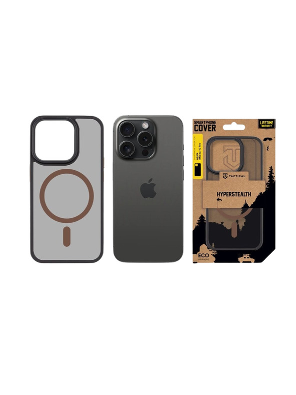 Tactical Tactical MagForce Hyperstealth 2.0 Ohišče za Apple iPhone 15 Pro Black/Moucha Moose