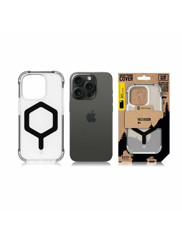 Tactical Tactical MagForce Hexagon Ohišče za Apple iPhone 15 Pro T-Black