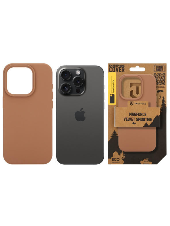 Tactical Tactical MagForce Velvet Smoothie Ohišče za Apple iPhone 15 Pro Moucha Moose