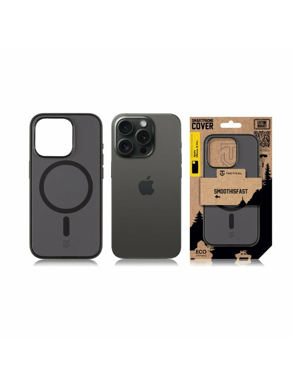Tactical Tactical MagForce SmoothIsFast Ohišče za Apple iPhone 15 Pro Asphalt