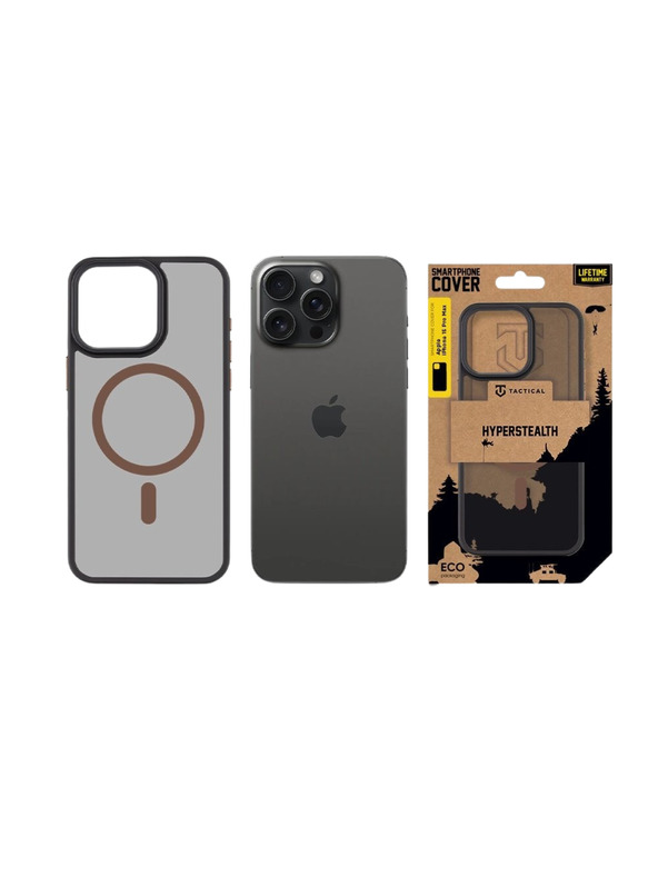 Tactical Tactical MagForce Hyperstealth 2.0 Ohišče za Apple iPhone 15 Pro Max Black/Moucha Moose