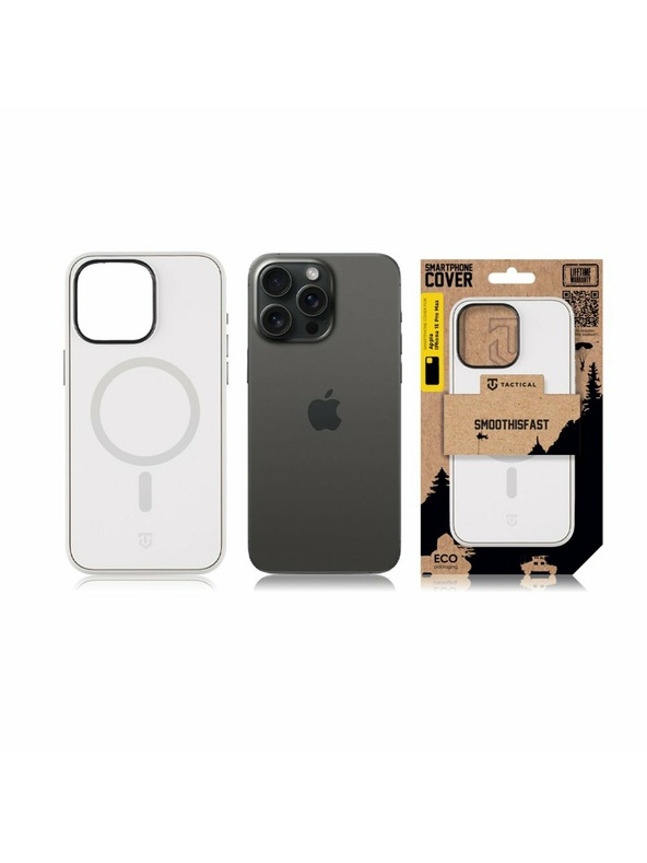 Tactical Tactical MagForce SmoothIsFast Ohišče za Apple iPhone 15 Pro Max Chalk