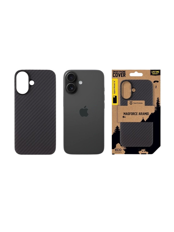 Tactical Tactical MagForce Aramid Ohišče za Apple iPhone 16 Black