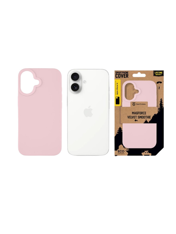 Tactical Tactical MagForce Velvet Smoothie Zaščita za Apple iPhone 16 Pink Panther