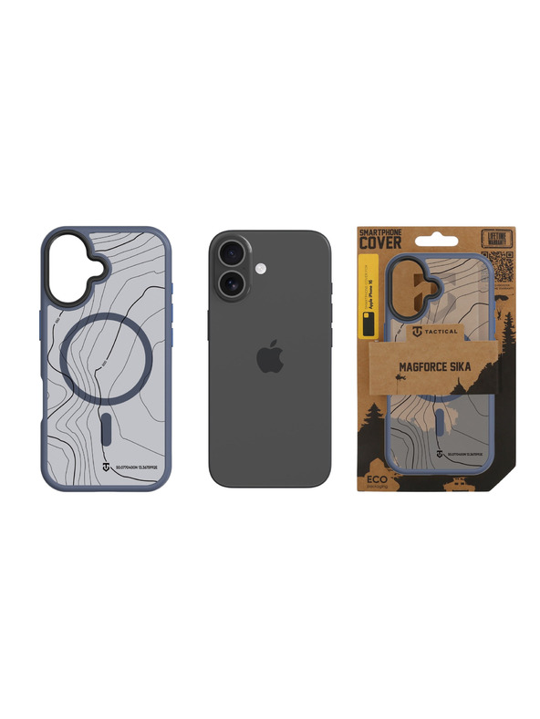 Tactical Tactical MagForce Hyperstealth Sika Zaščita za Apple iPhone 16 Deep Blue
