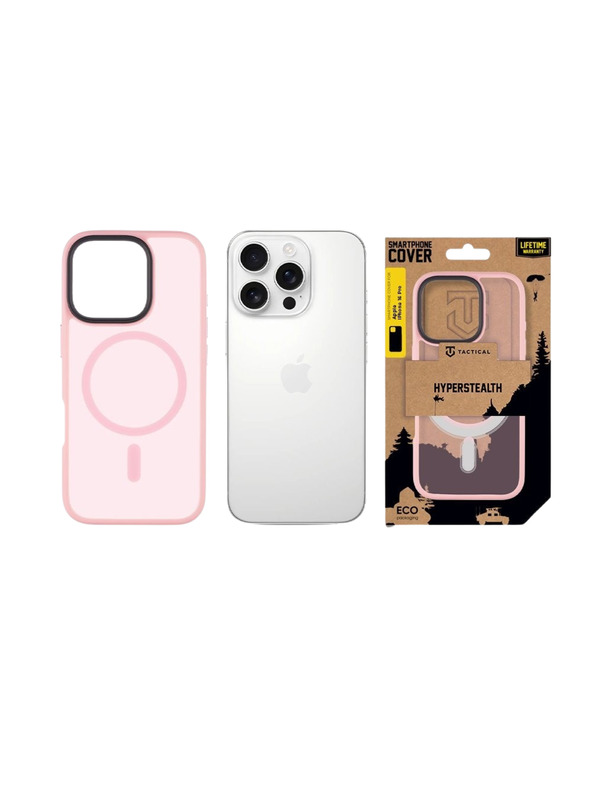 Tactical Tactical MagForce Hyperstealth Zaščita za Apple iPhone 16 Pro Pink Panther
