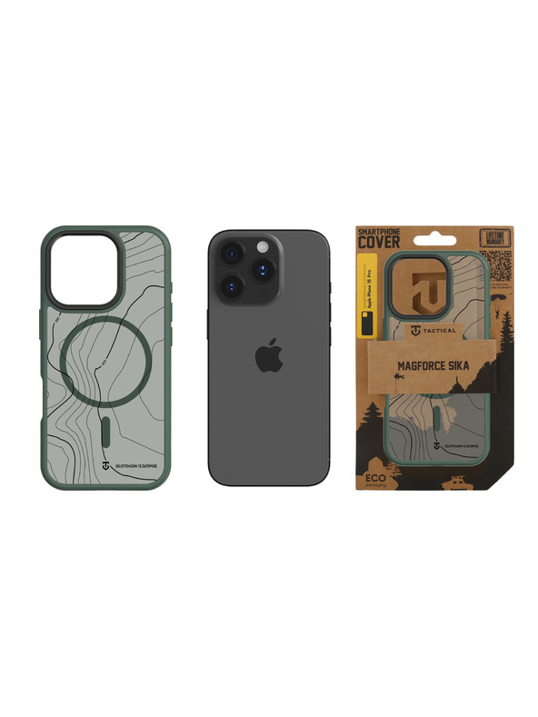 Tactical Tactical MagForce Hyperstealth Sika Zaščita za Apple iPhone 16 Pro Forest Green