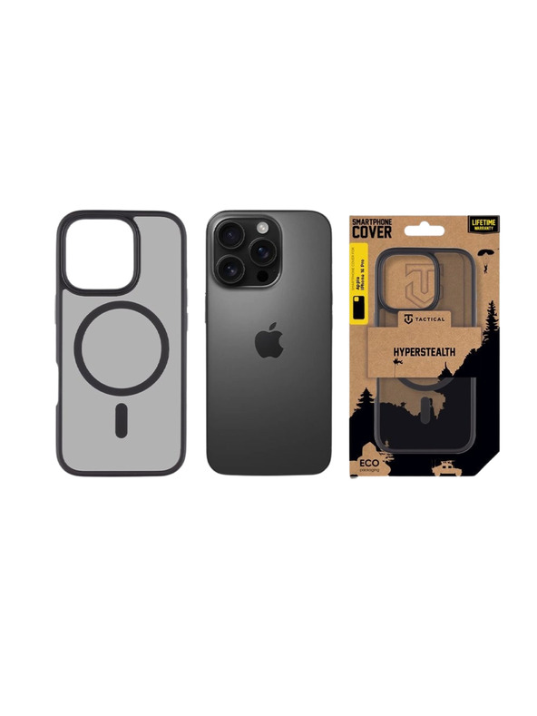 Tactical Tactical MagForce Hyperstealth Zaščita za Apple iPhone 16 Pro Asphalt