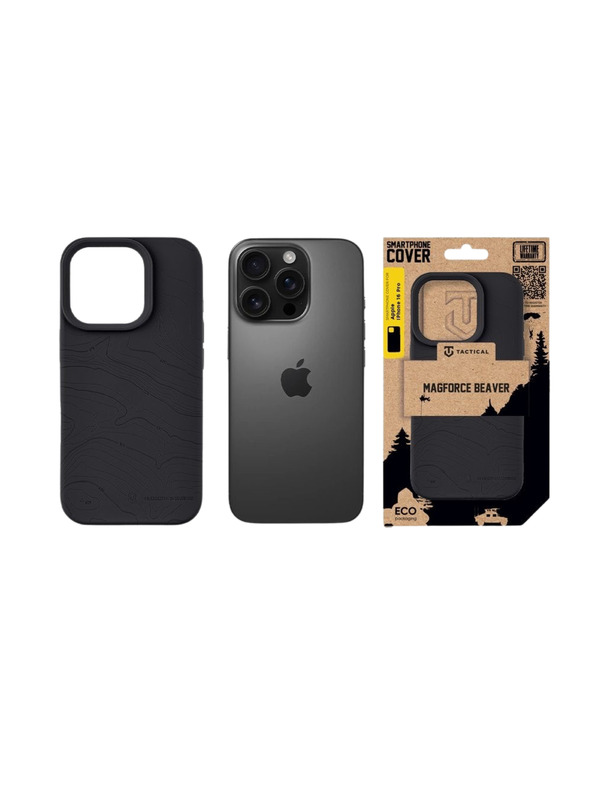 Tactical Tactical MagForce Beaver Zaščita za Apple iPhone 16 Pro Asphalt