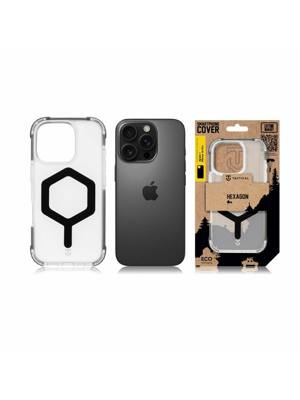 Tactical Tactical MagForce Hexagon Ovitek za Apple iPhone 16 Pro T-Black