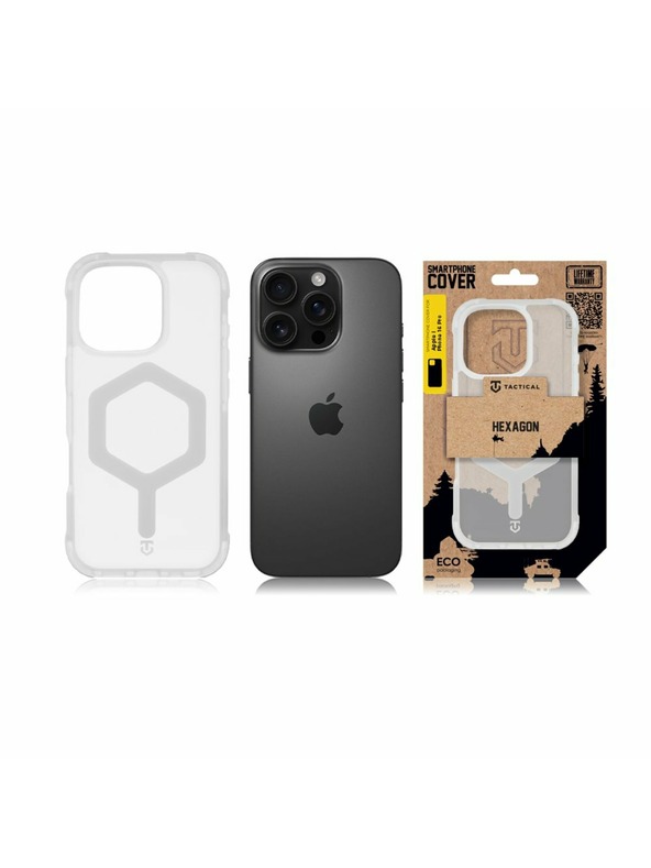 Tactical Tactical MagForce Hexagon Ovitek za Apple iPhone 16 Pro T-White