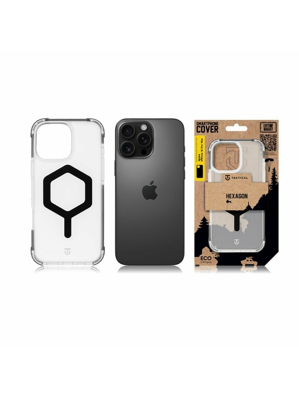 Tactical Tactical MagForce Hexagon Ovitek za Apple iPhone 16 Pro Max T-Black