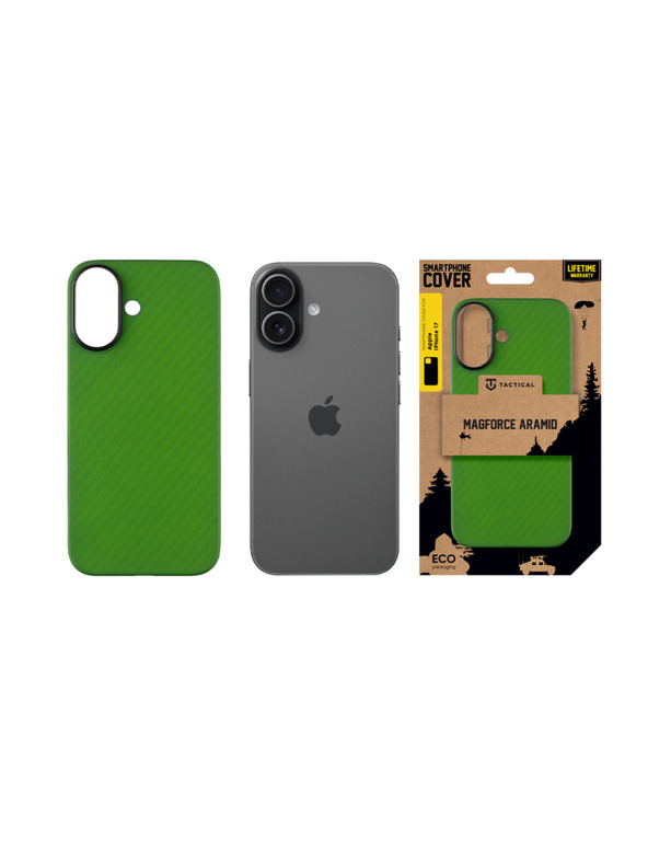 Tactical Tactical MagForce Aramid Ohišče za Apple iPhone 17 Green Toad