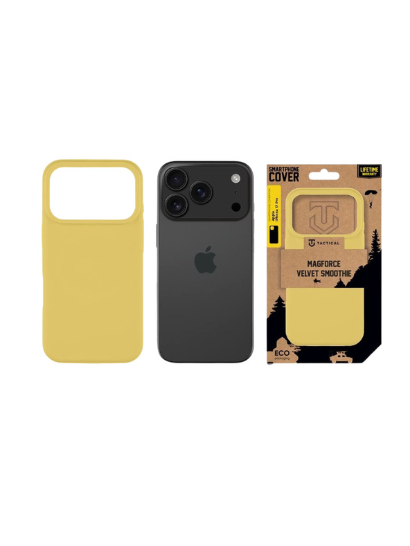 Tactical Tactical MagForce Velvet Smoothie Ohišče za Apple iPhone 17 Pro Banana
