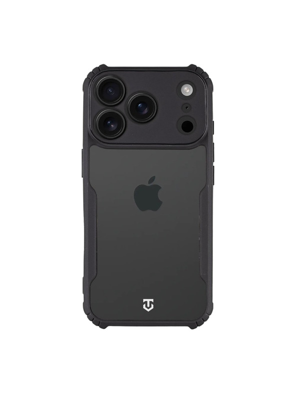 Tactical Tactical Quantum Stealth Ohišče za Apple iPhone 17 Pro Clear/Black