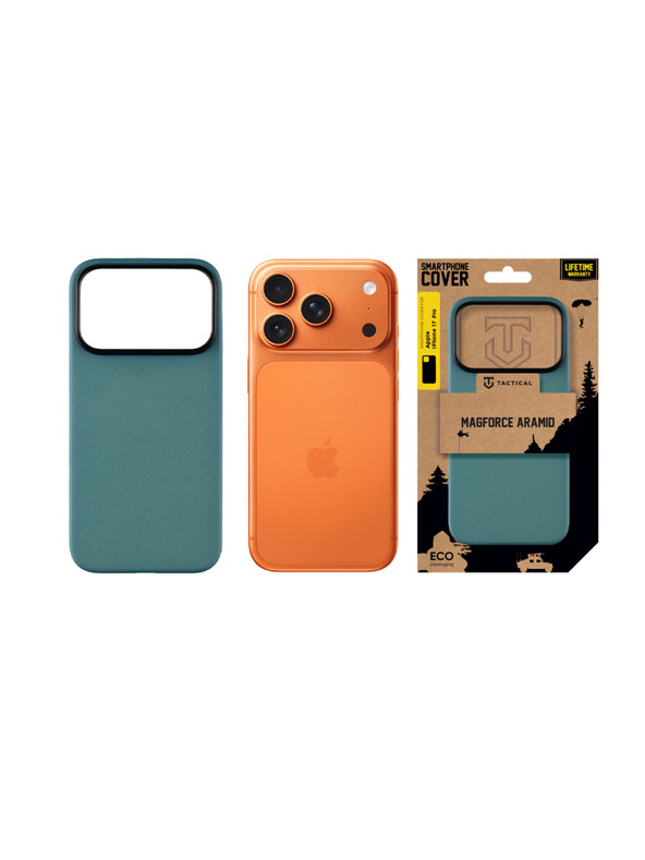 Tactical Tactical MagForce Aramid Ohišče za Apple iPhone 17 Pro Blue Jay