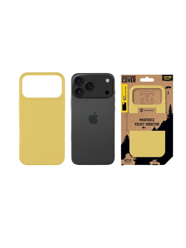 Tactical Tactical MagForce Velvet Smoothie Ohišče za Apple iPhone 17 Pro Max Banana