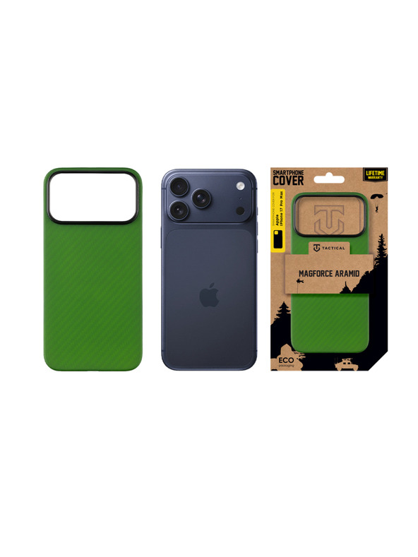 Tactical Tactical MagForce Aramid Obal za Apple iPhone 17 Pro Max Green Toad