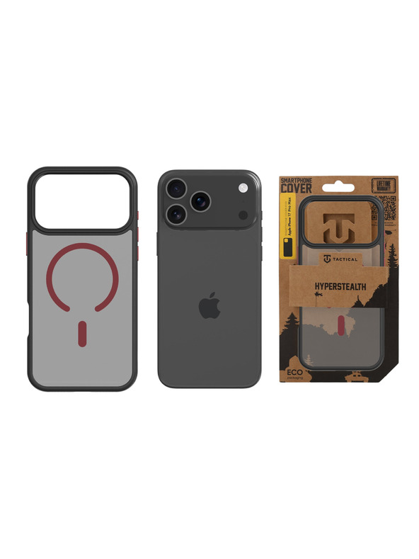 Tactical Tactical MagForce Hyperstealth 2.0 Obal za Apple iPhone 17 Pro Max Black/Red