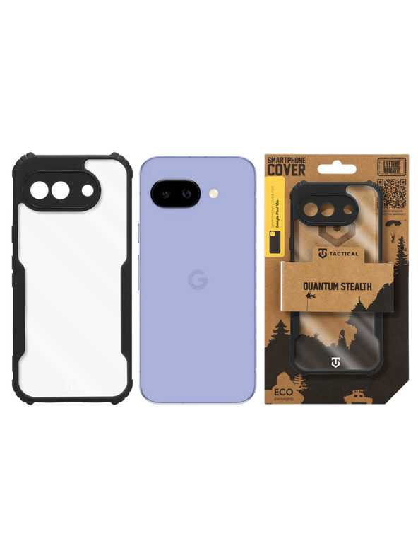 Tactical Tactical Quantum Stealth Zaščita za Google Pixel 10a Clear/Black