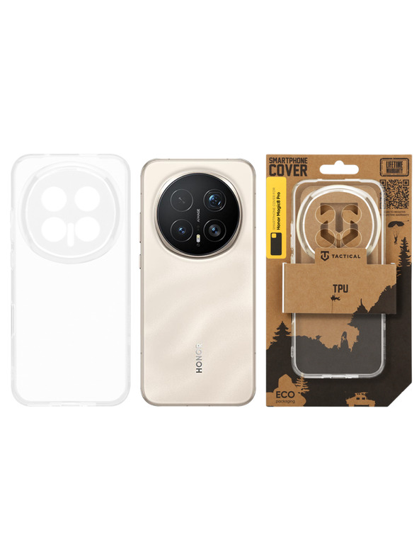 Tactical Tactical TPU Ovitek za Honor Magic8 Pro Transparent