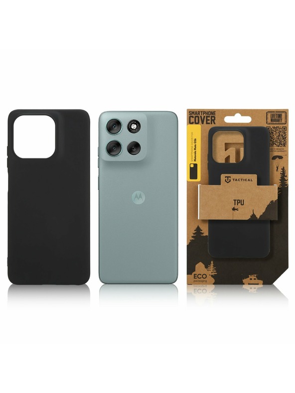Tactical Tactical TPU Zaščita za Motorola Moto G56 Črna
