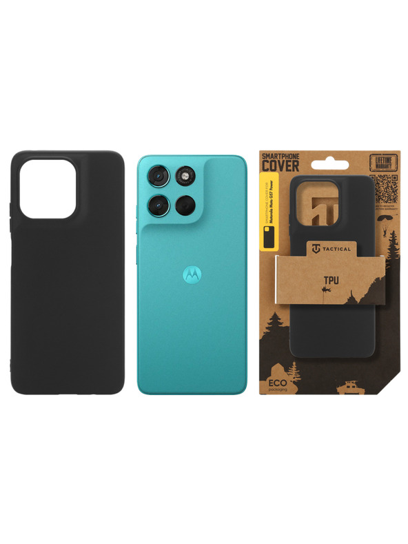 Tactical Tactical TPU Zaščita za Motorola Moto G57 Power Črna
