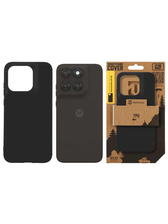 Tactical Tactical TPU Zaščita za Motorola Moto G77 5G Črna