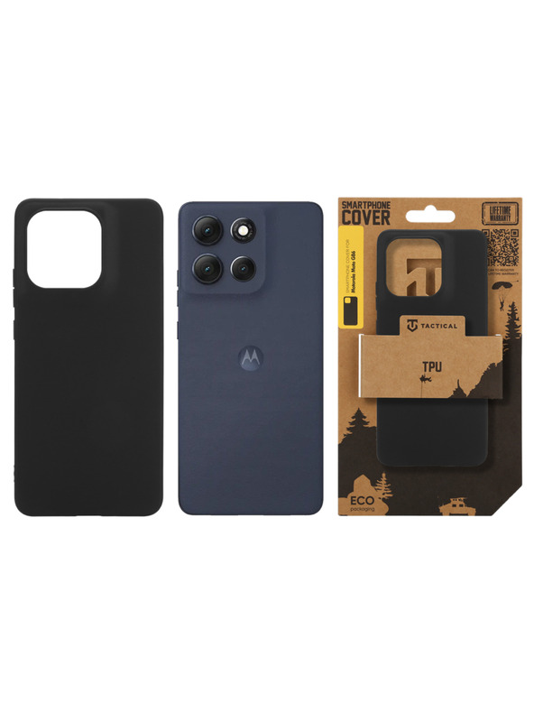 Tactical Tactical TPU Zaščita za Motorola Moto G86 Črna