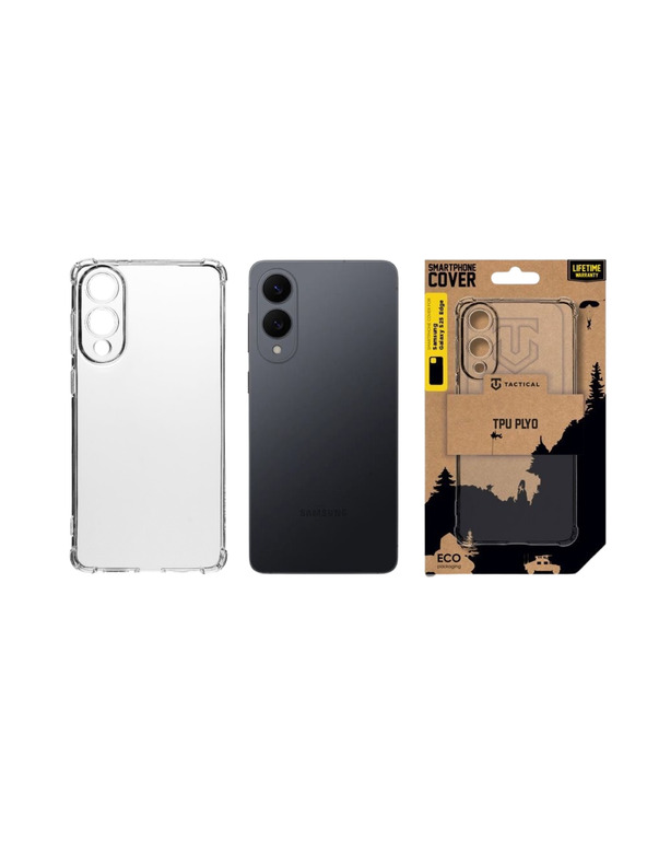 Tactical Tactical TPU Plyo Ohišče za Samsung Galaxy S25 Edge Transparent