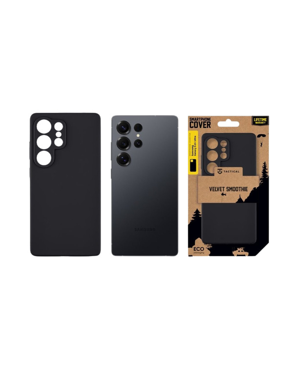 Tactical Tactical Velvet Smoothie Ohišče za Samsung Galaxy S25 Ultra Asphalt