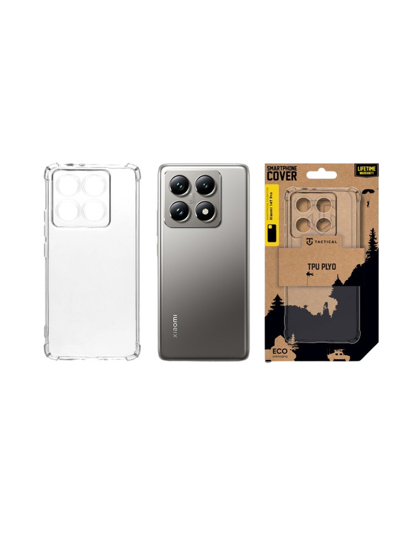 Tactical Tactical TPU Plyo Kryt za Xiaomi 14T Pro Transparent