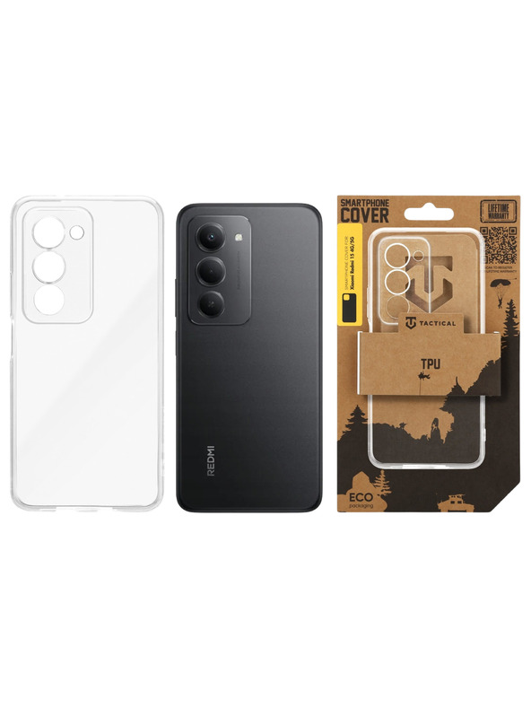 Tactical Tactical TPU Ohišje za Xiaomi Redmi 15 4G/5G Transparent