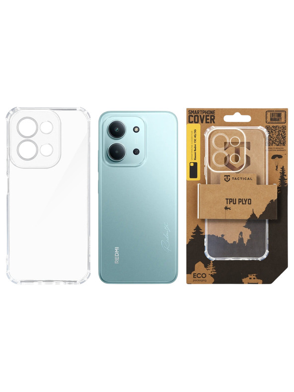 Tactical Tactical TPU Plyo Ohišje za Xiaomi Redmi 15C 4G/5G Transparent