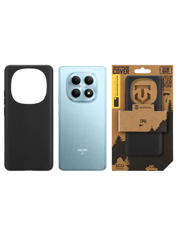 Tactical Tactical TPU Ovitek za Xiaomi Redmi Note 15 4G/5G Black