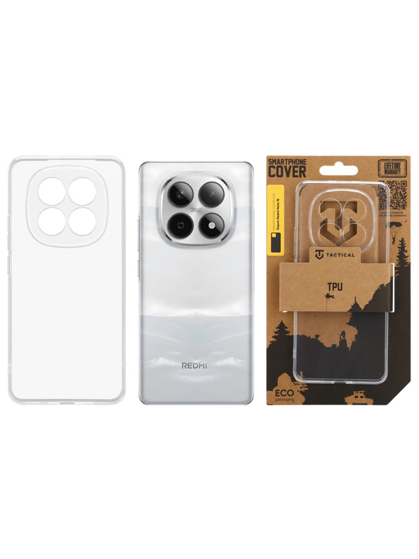 Tactical Tactical TPU Ovitek za Xiaomi Redmi Note 15 5G Transparent