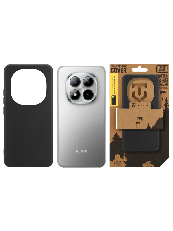 Tactical Tactical TPU Ovitek za Xiaomi Redmi Note 15 Pro+ 5G/Poco M8 Pro Black